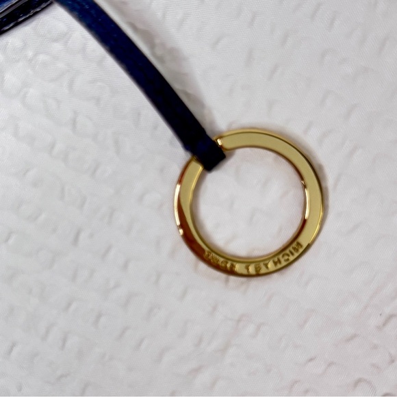 Michael Kors Royal Blue Key Pouch with Gold Logo - Picture 7 of 9